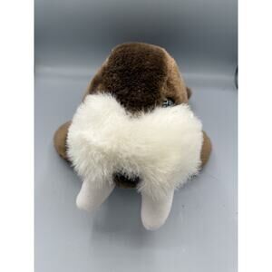 Vintage 1989 Sea World Walrus Plush 14” Brown Stuffed Animal